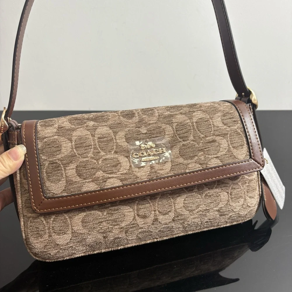 Coach flap shoulder bag and underarm bag